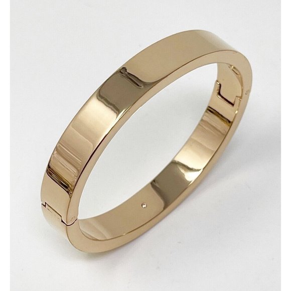 J. Crew Jewelry J Crew Rose Gold Tone Wide Hinged Stackable Bangle